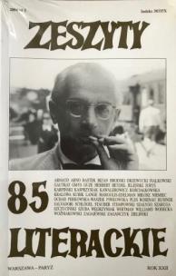 Okładka książki Zeszyty literackie 85 1/2004