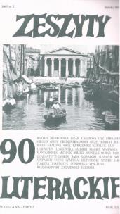 Okładka książki Zeszyty literackie 90 2/2005