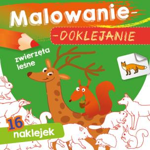 Okładka książki Zwierzęta leśne. Malowanie-doklejanie
