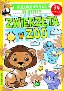 Okładka książki Zwierzeta w ZOO (ze wzorem)