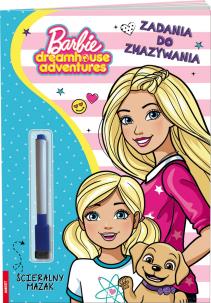 Okładka książki Barbie dreamhouse adventures Zadania do zmazywania PTC-1201