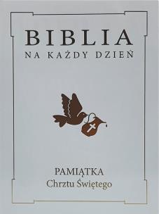 Okładka książki Biblia na każdy dzień. Chrzest złoto TW