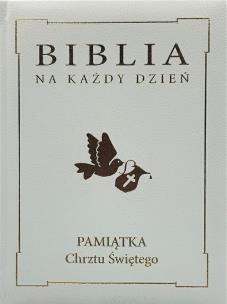 Okładka książki Biblia na każdy dzień. Chrzest złoto