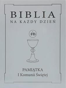 Okładka książki Biblia na każdy dzień. Komunia srebro TW