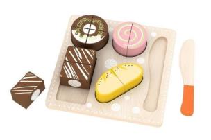 Opakowanie Ciastka drewniane na rzep do krojenia