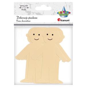 Opakowanie Dekoracje piankowe postacie cieliste 8szt