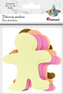 Opakowanie Dekoracje piankowe postacie mix 8szt