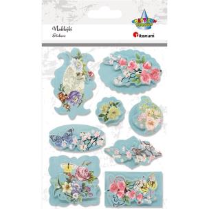 Opakowanie Dekoracje samoprzylepne 3D mix 8szt