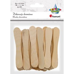 Opakowanie Drewniane patyczki łyżeczki 17x94mm 35szt