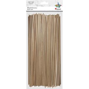 Opakowanie Drewniane patyczki ogkrągłe 3x250mm 100szt