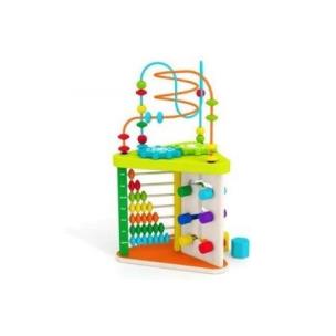 Opakowanie Drewniany trójkąt edukacyjny z liczydłem