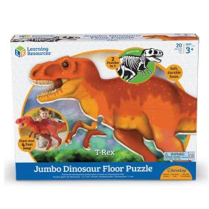 Opakowanie Duże, piankowe puzzle podłogowe, Dinozaur T-Rex