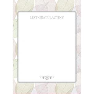 Opakowanie Dyplom okolicznościowy A4/20ark. List gratulacyjny
