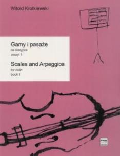 Okładka książki Gamy i pasaże na skrzypce 1