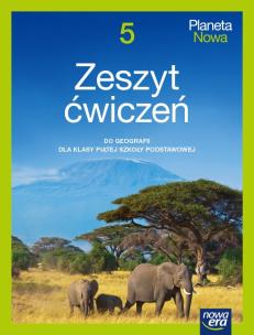 Okładka książki Geografia SP 5 Planeta Nowa ćw. NE 2021