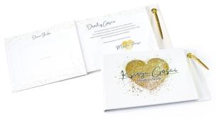 Opakowanie Happy Book HBP-002 Księga gości (złote serce)