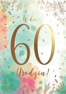 Opakowanie Karnet B6 PR-108 Urodziny 60