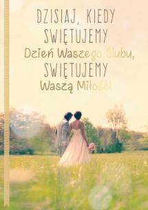 Opakowanie Karnet B6 PR-163 Ślub