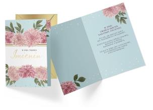 Opakowanie Karnet B6 PR-255 Imieniny kwiaty