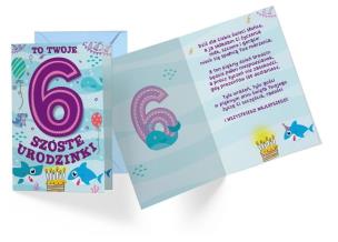 Opakowanie Karnet B6 PR-290 Urodziny 6