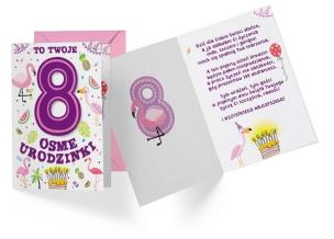 Opakowanie Karnet B6 PR-293 Urodziny 8