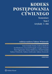 Okładka książki Kodeks postępowania cywilnego. Komentarz. Tom 1. Artykuły 1–366