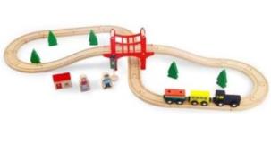 Opakowanie Kolejka drewniana 37 el.