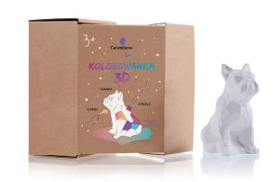 Opakowanie Kolorowanka 3D Buldog Low Poly