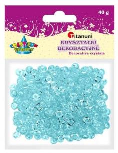 Opakowanie Koraliki plastikowe połówka kuli błękitne 40g