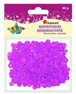 Opakowanie Koraliki plastikowe połówka kuli jasny fiolet 40g