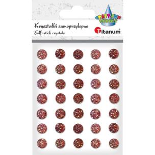 Opakowanie Kryształki samoprzylepne czerwono-złote mix 35szt