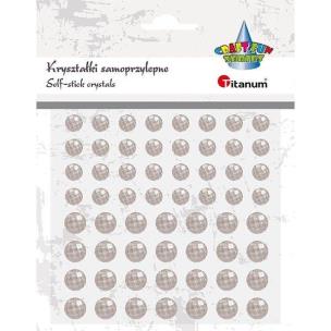 Opakowanie Kryształki samoprzylepne okrągłe bladoróżowe 60szt