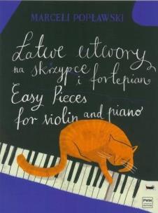 Okładka książki Łatwe utwory na skrzypce i fortepian