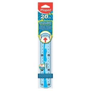 Opakowanie Linijka Flex elastyczna 20 cm niebieska gumowana