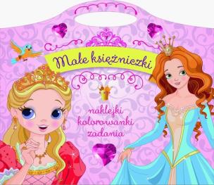 Okładka książki Małe księżniczki. Naklejki, kolorowanki, zadania