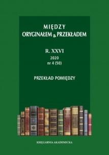 Okładka książki Między oryginałem a przekładem R. 26: 2020 (47-50)