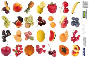 Opakowanie Naklejki Owoce