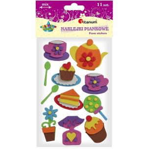 Opakowanie Naklejki piankowe 3D kawiarnia mix 11szt