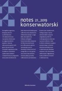 Okładka książki Notes 21_2019 konserwatorski