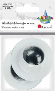 Opakowanie Oczy samoprzylepne bez rzęs 50 mm okrągłe 2szt