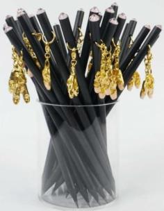 Opakowanie Ołówek z zawieszką - różowe baletki