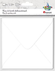 Opakowanie Papeteria 14x14cm biała 5 kopert + 5 kart