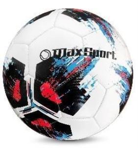 Opakowanie Piłka nożna Max Sport biało-czarna