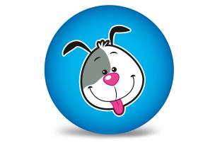 Opakowanie Piłka PVC 230MM - Piesek