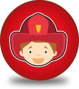 Opakowanie Piłka PVC 230MM - Strażak