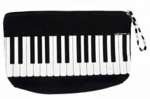 Opakowanie Piórnik kosmetyczka czarny z klawiaturą