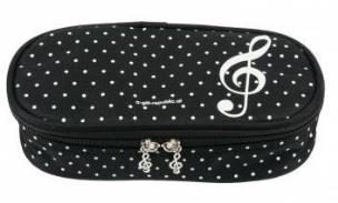 Opakowanie Piórnik - kropki czarny Lux