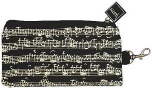 Opakowanie Piórnik - nuty czarny de lux + ołówek i gumka