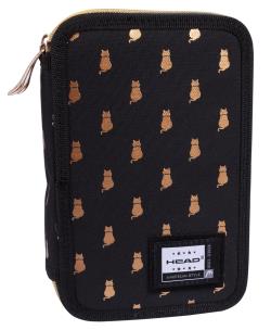 Opakowanie Piórnik podwójny bez wyp. Golden Kitty Head ASTRA