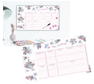 Opakowanie Planer magnetyczny jednorożec + marker + magnesy